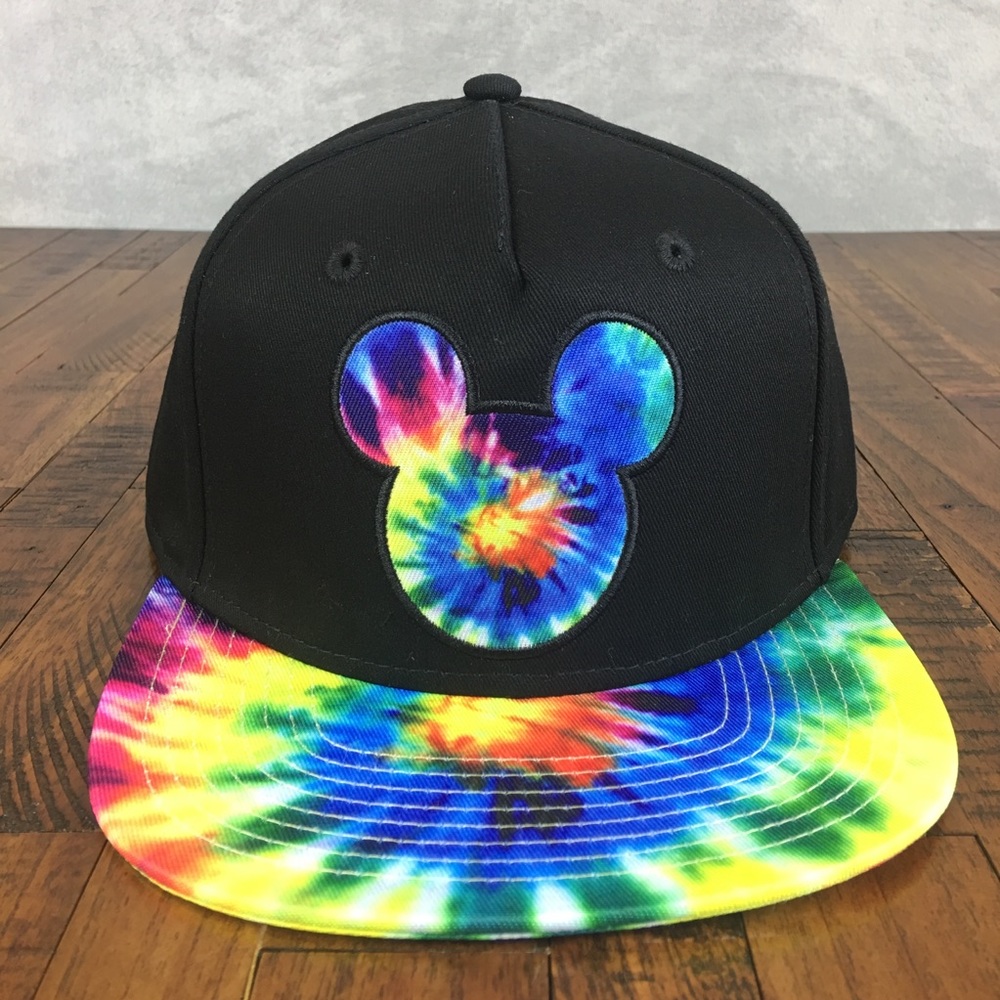 Neff Disney Mickey Mouse Tie Dyed Hat Snapback Cap